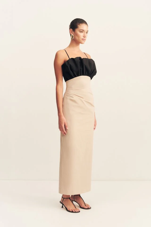 CAMPBELL BUBBLE BODICE MIDI  DRESS - Image 3