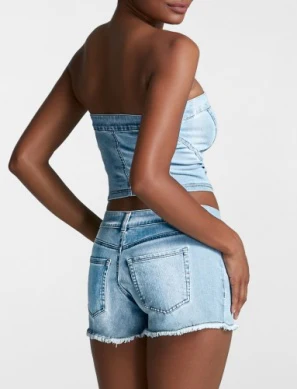 DO IT ALL DENIM TUBE TOP - Image 3