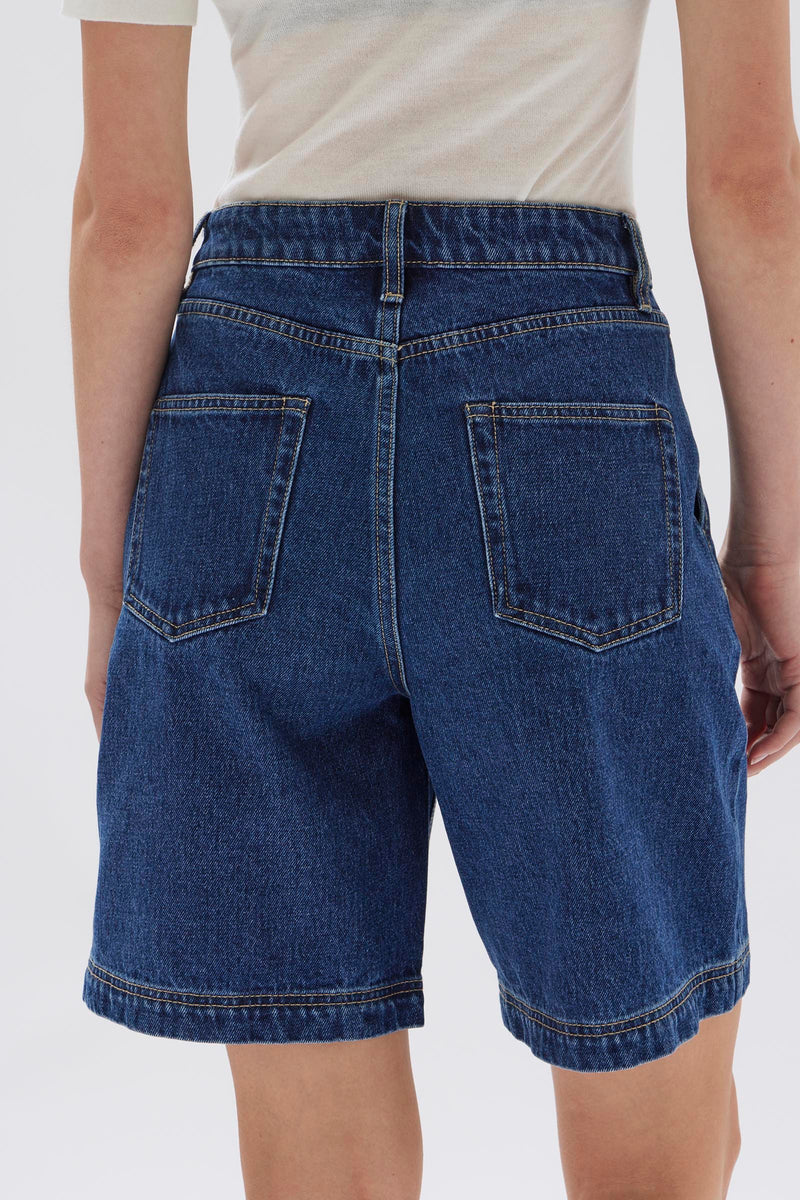 LONGLINE DENIM SHORT HERITAGE BLUE - Image 5
