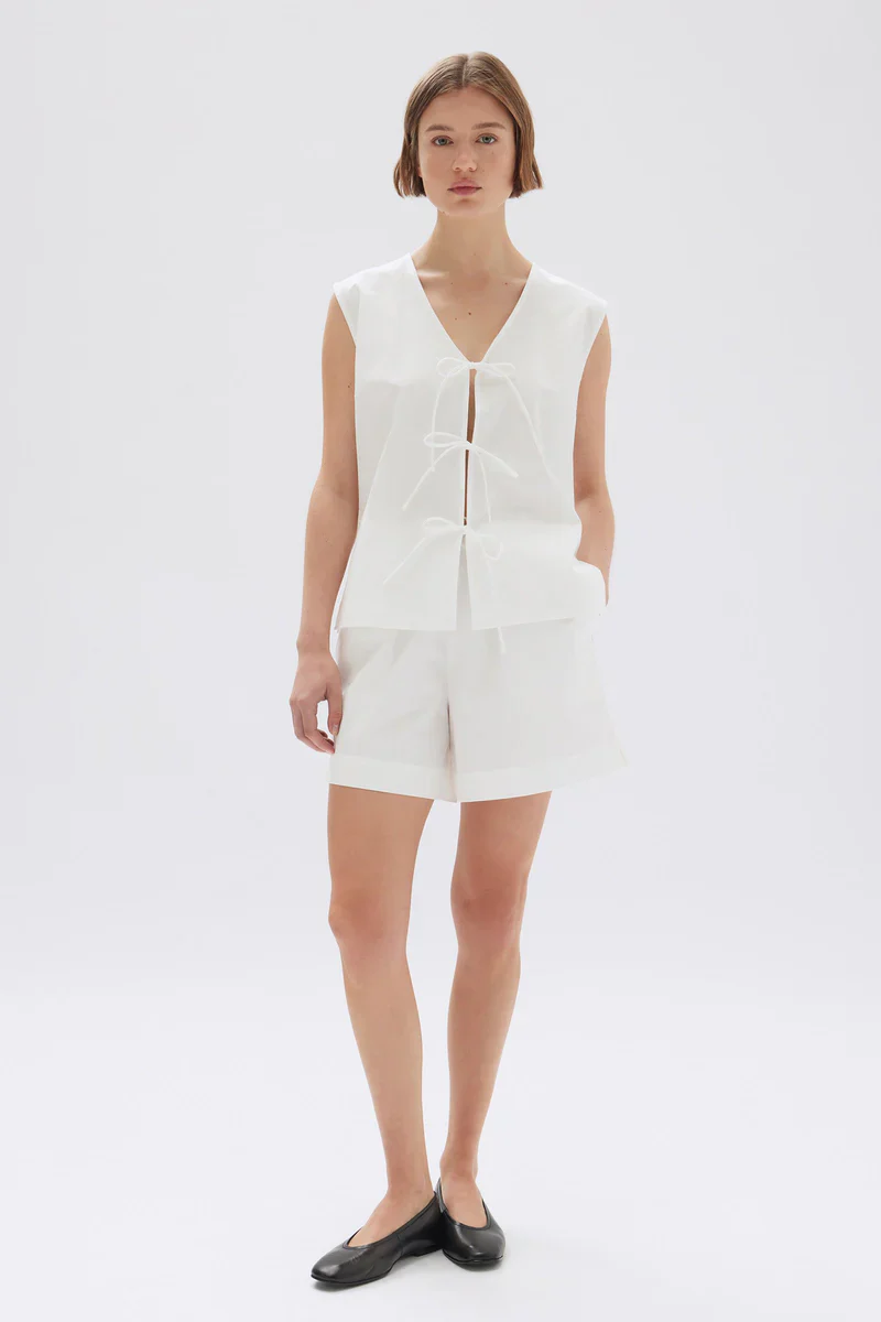 OLLIE POPLIN TIE TOP - Image 4