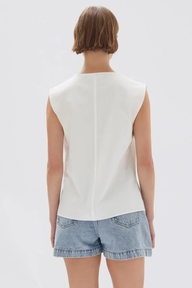 OLLIE POPLIN TIE TOP - Image 5