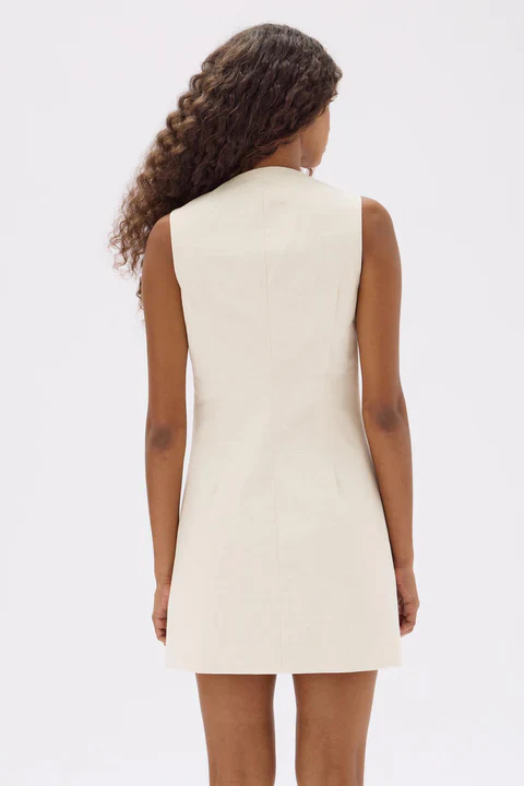 SIMONE COTTON LINEN BLEND SHIFT - Image 4